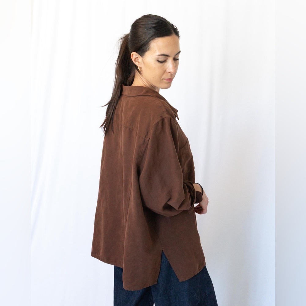 Suede Button Down - Picture 4 of 10
